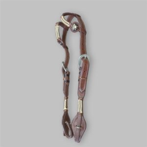 Cabeçada 2 Orelhas Fivela Larga com Margarida e Charroa PHCB013